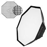 Fotodiox Pro 36" Octagon Softbox Plus Grid (Eggcrate) for Studio Strobe/Flash with Soft Diffuser and Dedicated Speedring, for Broncolor (Impact), and Visatec Strobe Flash Light, Soft Box, Speed Ring