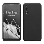 kwmobile Case Compatible with Huawei P20 Pro Case - Slim Protective TPU Silicone Phone Cover - Black Matte