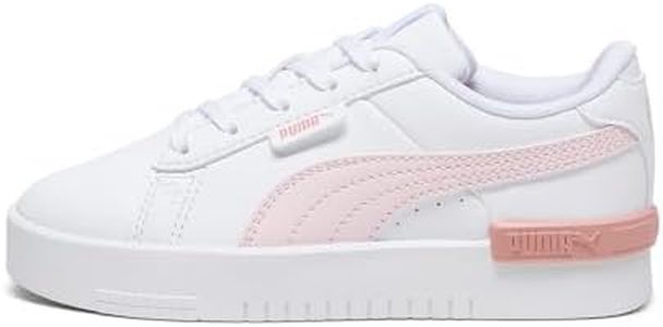 PUMA Women's Jada Pre-School Sneaker, White/Frosty Pink/Poppy Pink, US 1