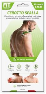 FIT THERAPY | Cerotti Antinfiammatori Spalla | Riduce Dolori e Traumi alla Spalla | Dispositivo Medico, NON SCALDA, Resistente all’Acqua, Senza farmaci, Dura 5 giorni (10 Cerotti)