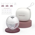 Momcozy M5 Hands Free Breast Pump, Wearable Breast Pump of Baby Mouth Double-Sealed Flange with 3 Modes & 9 Levels, Electric Breast Pump Portable - 24mm (1, Gray)