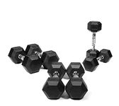 Body Maxx 50kg Hex Dumbbells Combo. 2.5 Kg + 5 Kg + 7.5 Kg + 10 Kg x 1 Pair Each!! Hex Dumbbells Rubber Coated Combo For Home Use And Gym Use.