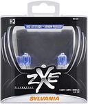 SYLVANIA - H3 (64151) SilverStar zXe Fog High Performance Halogen Fog Light Bulb - Bright White Light Output, HID Attitude, Xenon Fueled Technology (Contains 2 Bulbs)