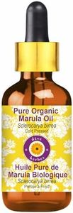 Deve Herbes Pure Organic Marula Oil (Sclerocarya birrea) with Glass Dropper Natural Therapeutic Grade Cold Pressed 15ml (0.50 oz)