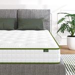 Maxzzz Queen Mattress, 6 Inch Single Foam Mattress, Pocket Spring Memory Foam Hybrid Bed Mattress, Breathable Supportive Innerspring Firm Mattress for Deep Sleep, CertiPUR-US Certified