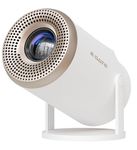 E GATE Atom 2X+ Smart Projector 4k Ultra HD | Built-in Live TV (120+ Channels no Subscription Required) | 200 ISO, 1080p & 4K Support, Auto Keystone | Netflix, Prime, WiFi & BT, Mirroring, eGate