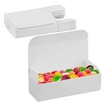 MT Products Candy and Chocolate Gift Box - 20 Pieces Extra Small White Fudge Box - Size of 5 x 2 1/4 x 1 1/4