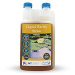 NT Labs Pond Barleyclear, Liquid Barley Straw, Natural Controlof Green Algae and Blanket Weed in Ponds, Targets Green Water, Algae and Blanket Weed by Consuming Phosphates in Pond Water (1000 ml)