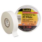 3M Scotch 35 Vinyl Electrical Color Coding Tape, 3/4 x 66ft, White, Sold as 1 Roll