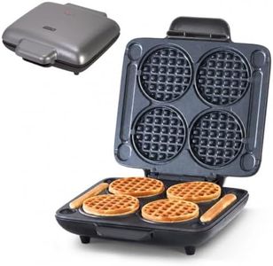 Dash Multi Mini Waffle Maker, Makes 4 Waffles at Once, Graphite