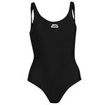 Ladies SLAZENGER Support Swimsuit / Swimming Costume - Black - Size 16