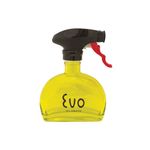 Evo Oil Sprayer 8116 Evo Glass Trigger Sprayer Bottle, Non-Aerosol for Olive Cooking Oils, 6-Ounce Capacity, Yellow/Black/Red