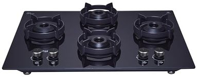 Whirlpool Hob 4 Brass Burner Auto Ignition Gas Stove with Glass Top (EVOLVE HYBRID HD 704 BRASS)