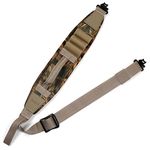 HUNTPAL 2 Point Gun Sling 12 Gauge Shotgun Sling with 3 Shell Holders, Quick-Grab Handle and Metal Swivels, Neoprene Padded 1.25 inches Wide Nylon Webbing Anti-Slip Quick Adjusting Gun Strap