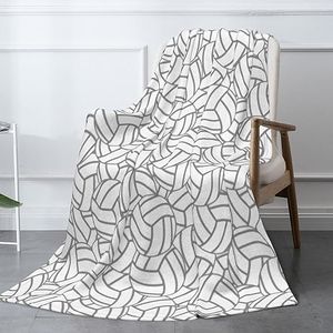 Volleyball Throw Blanket All Year Round Light Weight Warm Super Soft Plush for Air-Conditioned Room Bedding Luxury Throw Blanket Blankets for Bedroom Living Rooms Sofa