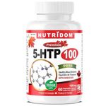 Nutridom 5-HTP 100mg, 5-Hydroxy-L-tryptophan Supplement, Supports Healthy Mood Balance, Non-GMO, Vegan, Gluten-Free (60 Veggie capsules)