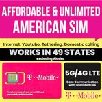 T-Mobile Prepaid Unlimited Data/Calls/Texts USA SIM Card 90 Days