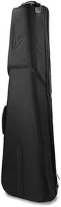 Gruv Gear Kapsulite+ Travel Electric Bass Case with Wheels, Neck Support Cradle & Global Recovery Tag - Gig Bag with Waterproof Exo-Shell, Expandable Top Pocket & Removable Storage Case - Black
