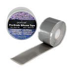 Proxicast Pro-Grade Extra Strong 30mil Weatherproof Self-Fusing Silicone Rubber Sealing Tape for Outdoor Antenna Coax & Electrical Cables, Hose/Pipe Leaks & Emergency Repairs (1.5" x 15' roll) - Grey