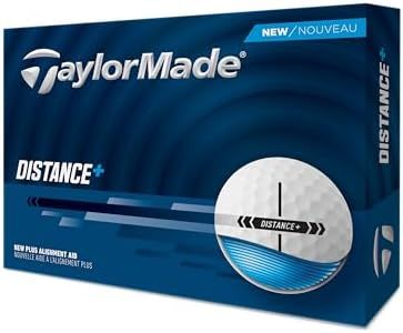 TaylorMade New Distance+ 2025 Balles de golf Blanc Taille unique
