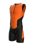 (XX-Large, Orange_Elite) - Sparx X Triathlon Suit Men Racing Tri Cycling Skin Suit Bike Swim Run