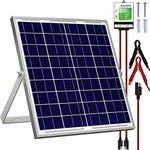 SOLPERK 20W Solar Panel，12V Solar Panel Charger Kit+8A Controller， Suitable for Automotive, Motorcycle, Boat, ATV, Marine, RV, Trailer, Powersports, Snowmobile etc. Various 12V Batteries. (20W Solar