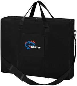 SIRUITON Folding Table Storage Bag, Portable 600D WaterProof Carry Bag for Folding Picnic/Camp Tables with Reinforcing Plate & Shoulder Strap, 36" D x 30" W x4.7 H Fits 6FT Folding Tables（Bag Only）
