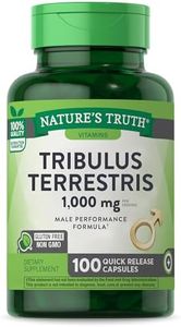 Tribulus Terrestris | 1000mg | 100 Capsules | Non-GMO and Gluten Free Supplement | By Nature's Truth
