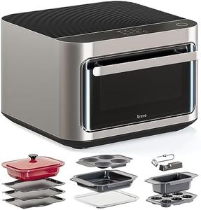 Brava Glass: 10-in-1 Touchscreen Countertop Smart Oven, Glass Door, Wireless Thermometer, Air Fryer, 6-Slice Toaster, Slow Cooker, Reheater, Dehydrator, Rice Cooker, Auto-Shut Off, 1800W