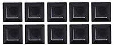 10 PACK-BLACK-6X6 FENCE POST PLASTI