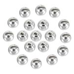 PATIKIL 3.5mm Tungsten Slotted Beads for Fly Tying, 50 Pcs Tungsten Beads Round Bead Head Ball for Jig Hooks Fishing Fly Tying Materials, Silver Tone