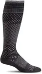 Sockwell Women's Micro Grade Graduated Compression Socks, Black, Medium/Large