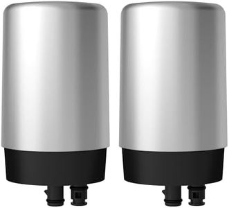 Filterlogic Faucets Filter Cartridge, Replacement for Brita® Faucet Filter, Brita® 36311 On Tap Water Filtration System, BRITA® FR-200, FF-100, Chrome (Pack of 2)