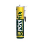 Polyfix 50 is a All-Purpose, high strength, gap-filling adhesive, No-nails and screws, Bonds stone,brick,metal,wood, MDF, concrete, glass etc. Charcoal sheet on walls, Suitable for outdoors. 310ml