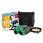 JRD&BS WINL Boys Toys for 4-8 Year Old,Gifts for 3-12 Years OldBoys & Girls,Compact 8x21 Shock Proof Binoculars for Bird Watching Kids Telescope for Teens Toys for 3-12 Years Old Boys (Green)