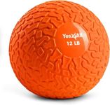 Yes4All Slam Balls (Orange) 12lbs for Strength and HIIT Workout – Slam Medicine Ball (YRHJ)