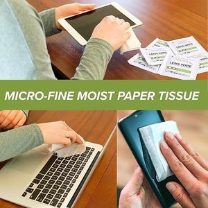 Glasses Cleaner Wipes 72-Pack – Streak-Free Lens Cleaning Cloths