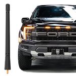 KSaAuto Short Antenna for Ford F150 Dodge Ram 1500 2009-2023, 7 Inch Flexible F150 Ram 1500 Antenna, F150 Ram 1500 Accessories Designed for Optimized FM/AM Reception