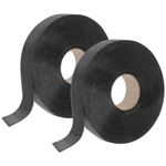 HARFINGTON 2Rolls 98ft x 2" Asphalt Crack Tape Self-Adhesive Repair Tape High Adhesion Filler Bendable Sealer for Cement Road, Driveway, Pavement, Parking Lot, Roof, 33ft Each Roll