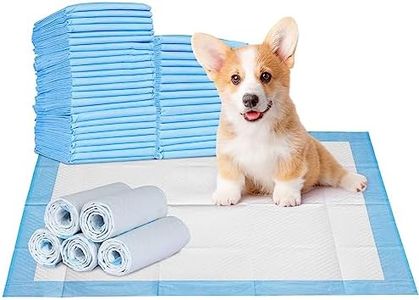 Advwin Pet Training Pads 50pcs, Leak-Proof and Super Absorbent, Fast Drying Disposable Pet Piddle Pad and Potty Pads for Dogs,Puppies, Cats, Rabbits, Size 60 x 60cm, Blue