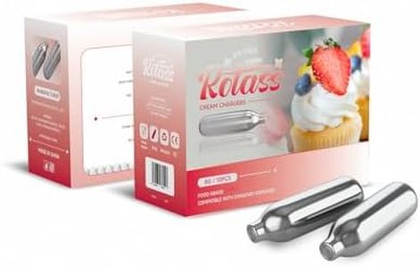 10 Pcs of 8G Cream Charger Premium Cream Whipping Capsules for Professional Food-Grade Whipped Cream Makers – Perfect for Desserts, Cake, Beverages and Gourmet Dishess