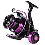 Sougayilang Fishing Spinning Reels, Light Weight and Ultra Smooth Powerful Spinning Reels for Saltwater and Freshwater Fishing-Purple-3000