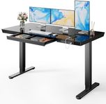 Marsail Glass Standing Desk with Dr