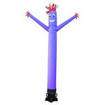 Inflatable Tube Man Sky Puppet Dancer - Funny Wacky Waving Inflatable Tube Guy for Festival Advertisement (Blower Not Included) (Purple, 20ft)