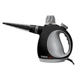 Tower T134000PL THS10 Corded Handheld Steam Cleaner with 9 Accessories, 1050W, Platinum