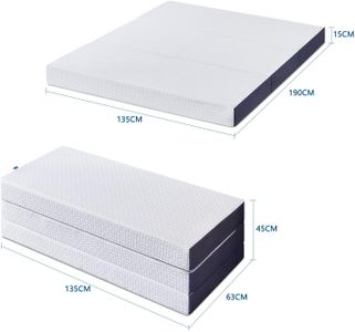 Inofia Double Folding Mattress, 15cm Thick – Portable Guest Bed