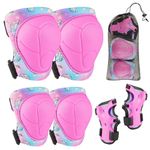 MHJY Knee Pads for Kids Elbow Pads Children Wrist Guards Unicorn Protective Gear Set for Girls Boys Roller Skates, Skateboard, Bike, Scooter, Inline Skating, Cycling Age 3-8 Years