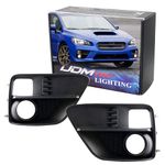 iJDMTOY Pair Left & Right Side Fog Lights Foglamps Bezel Covers ONLY Compatible With 2015-2017 Subaru WRX Base