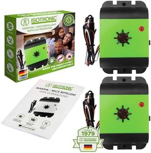 ISOTRONIC Mice Repeller/Rat Repellent 12V with Ultrasound for Car - Repels Mice, Rats, Dorman Sleepers