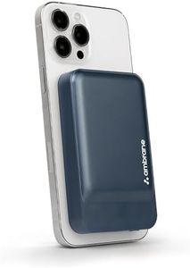 Ambrane 10000mAh MagSafe Wireless Fast Charging Power Bank, Compact, 20W PD Output, Portable Charger for iPhone 16 15 14 13 12 & Android, Metallic Body, Travel-Friendly (Aerosync PB Prime, Blue)